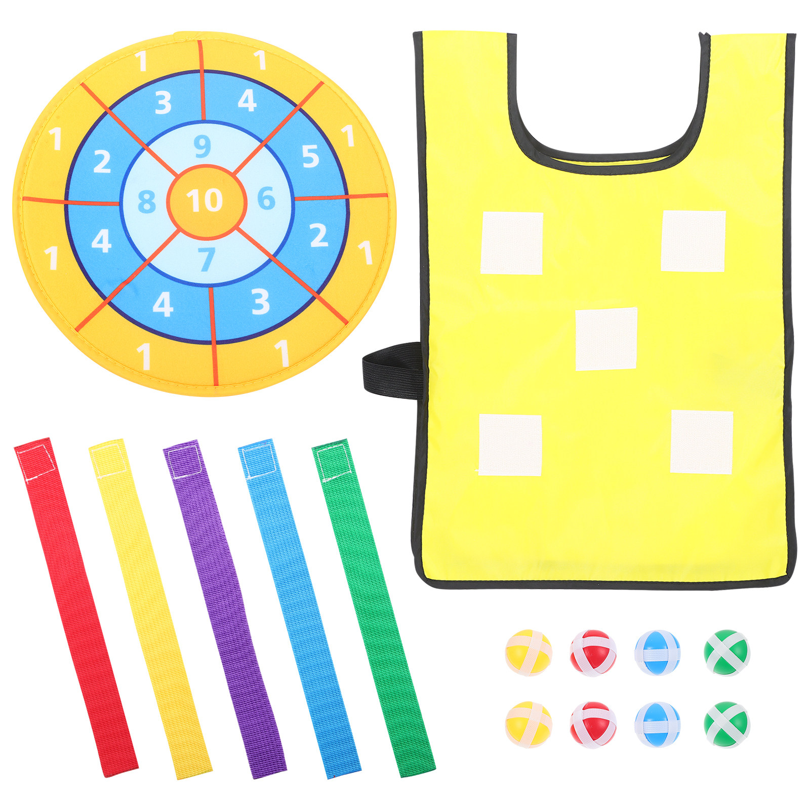 Kids Outdoor Vest - 1Set Sticky Ball Vest Kit for