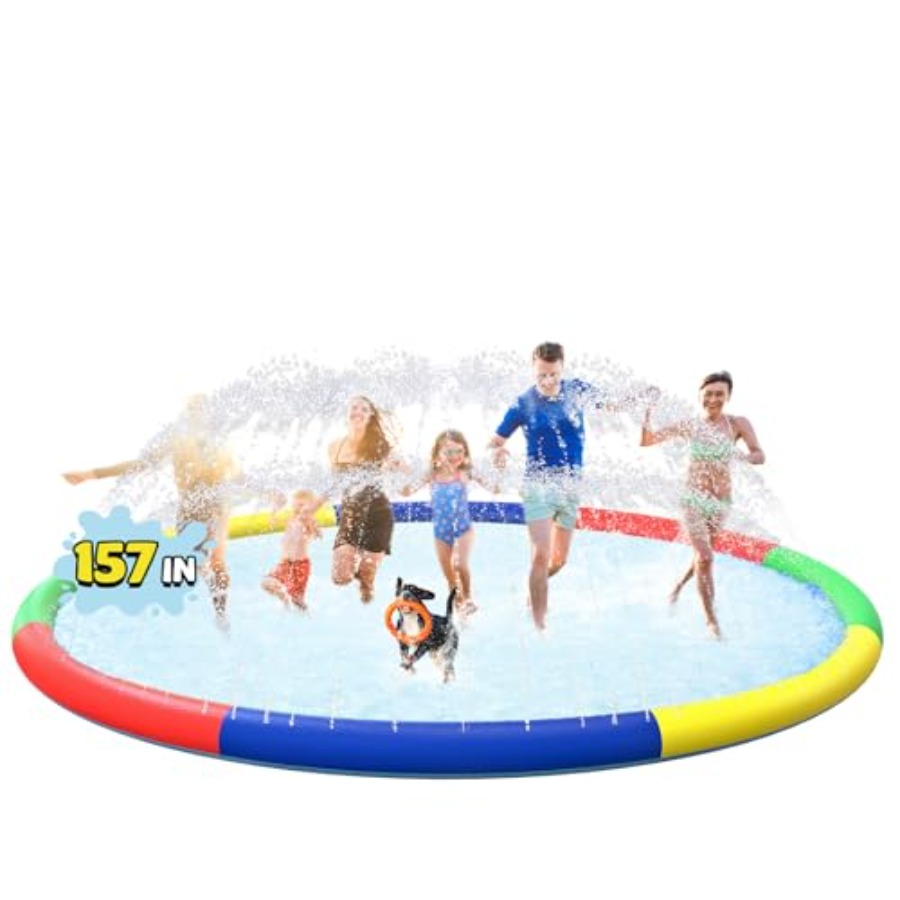 Kids Outdoor Yard - 3 FT Large Splash Pad for