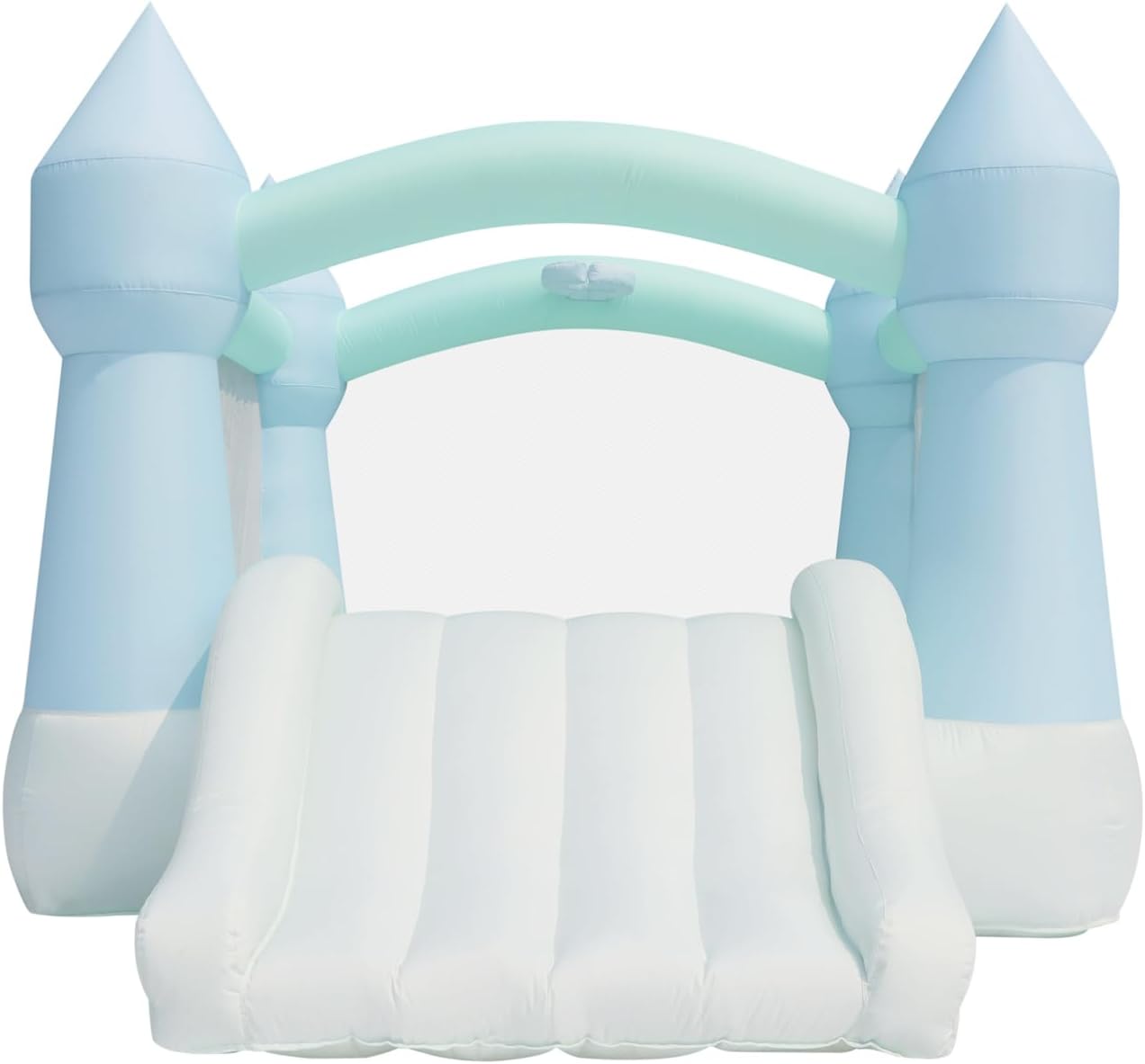 Kids Outdoor Bounce House - Pastel Bounce House with Slide for