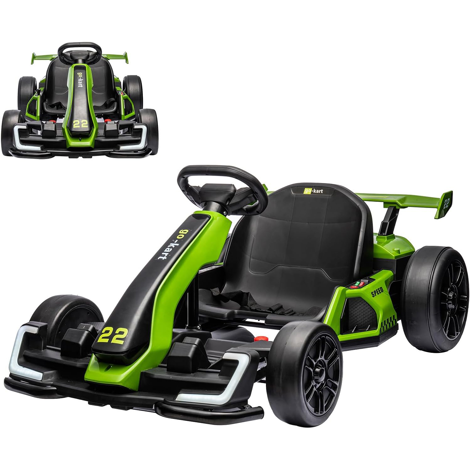Kids Outdoor Exercise Equipment - 24V Kids Electric Go Kart with