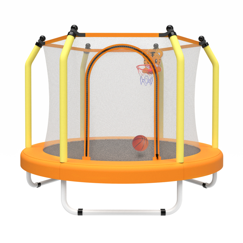 Kids Indoor Outdoor Trampoline - 55-inch Trampoline for Kids Indoor &