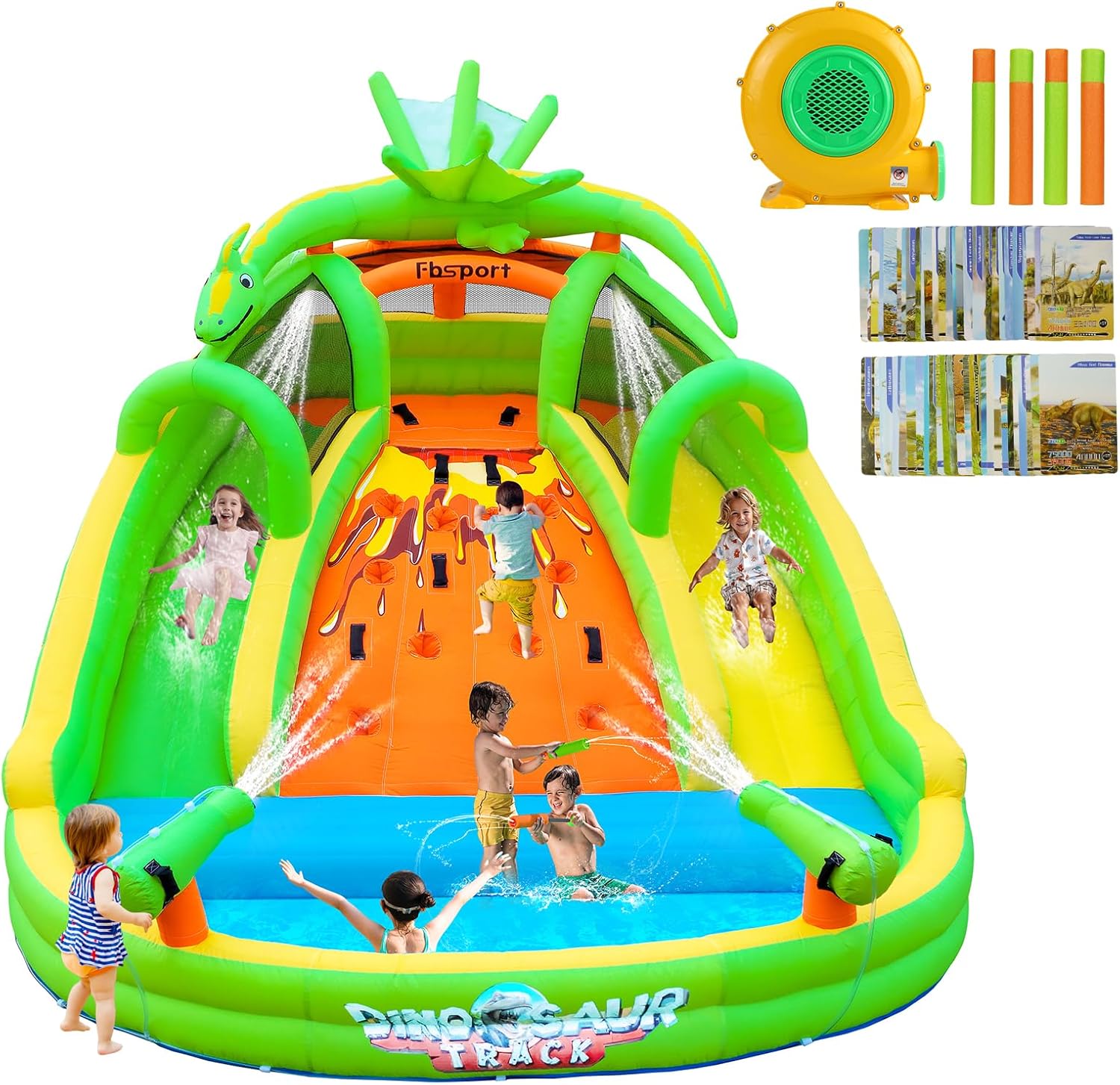 Kids Outdoor Bounce House - Kids Inflatable Bounce House with Slide,