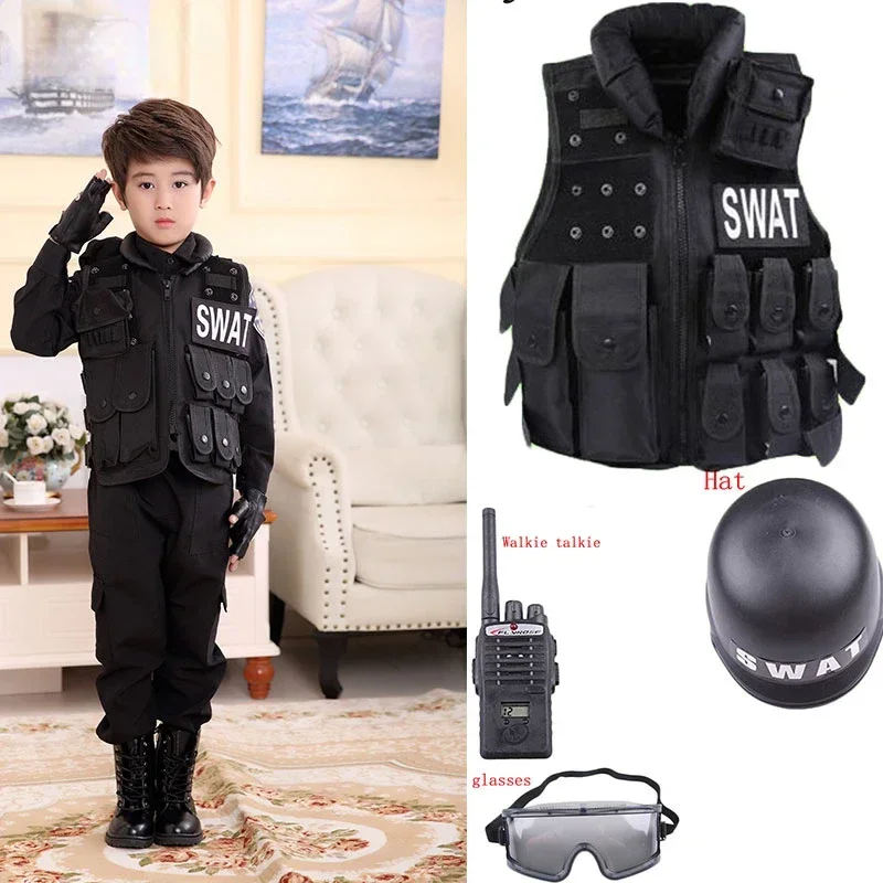 Kids Outdoor Vest - 2026 Halloween Children Hunting Military Tactical