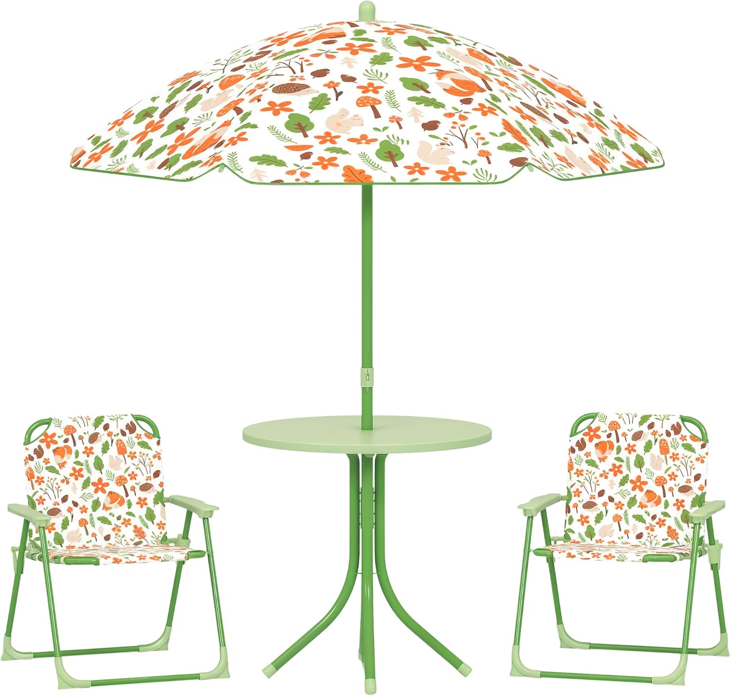 Kids Outdoor Table And Chairs With Umbrella - Kids Picnic Table and Chair Set