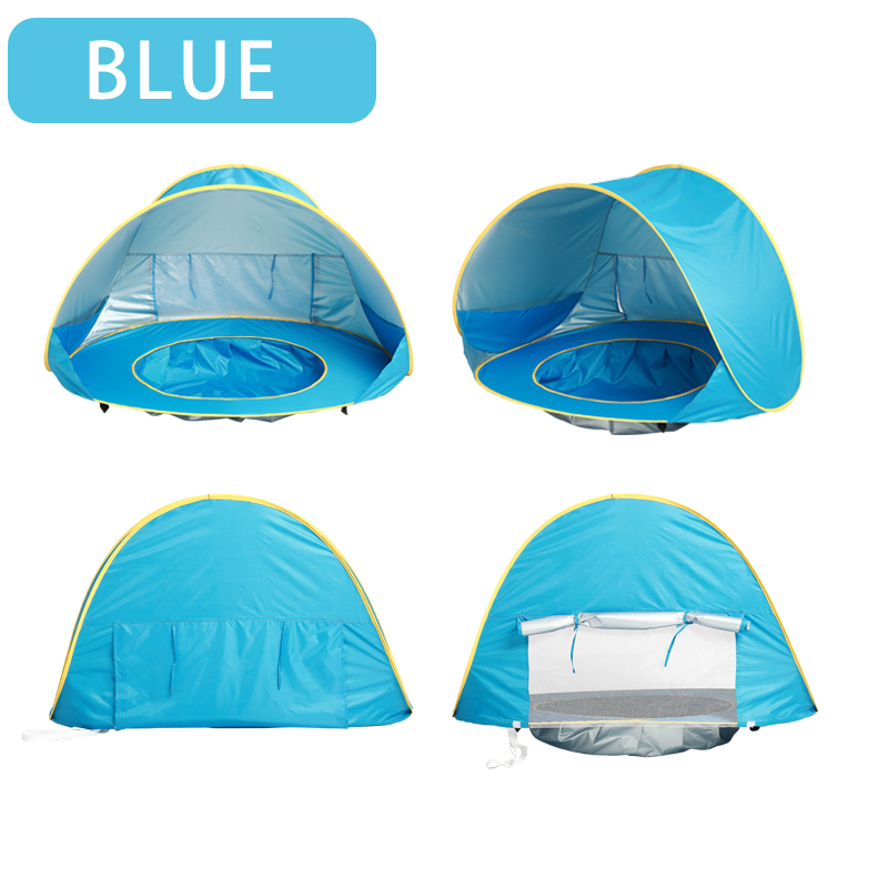 Baby Beach Tent Portable Shade - Kids Outdoor House Accessories recension och pris