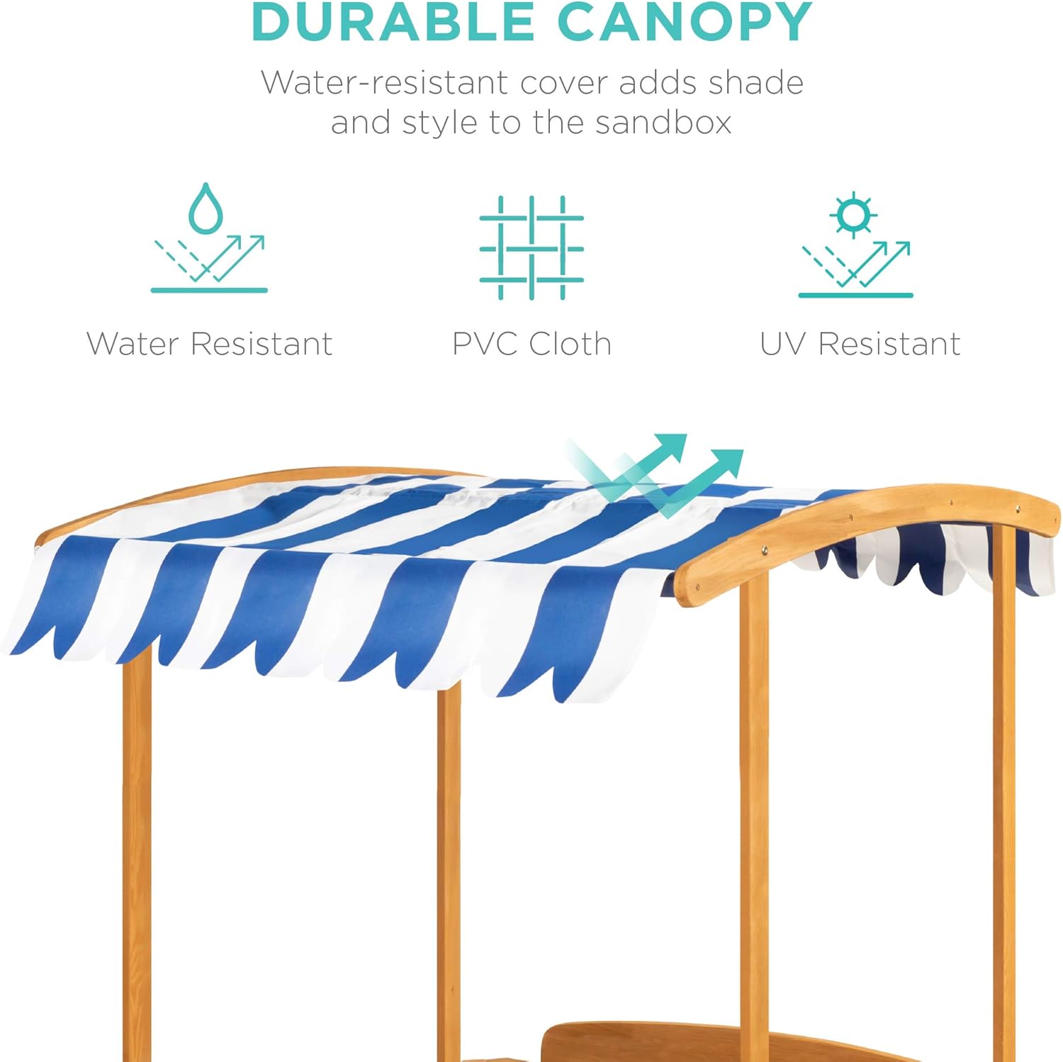 Kids Wooden Cabana Sandbox Pla - Kids Outdoor Sandbox recension och pris