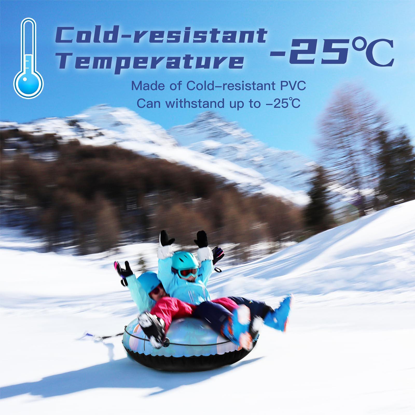 Portable Inflatable Snow Sled  - Kids Outdoor Youtube recension och pris