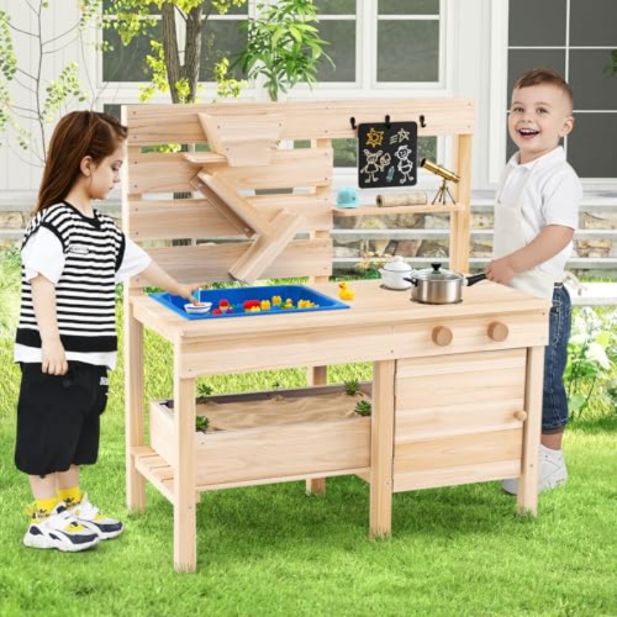 Outdoor mud kitchen for kids a - Kids Outdoor Sandbox recension och pris