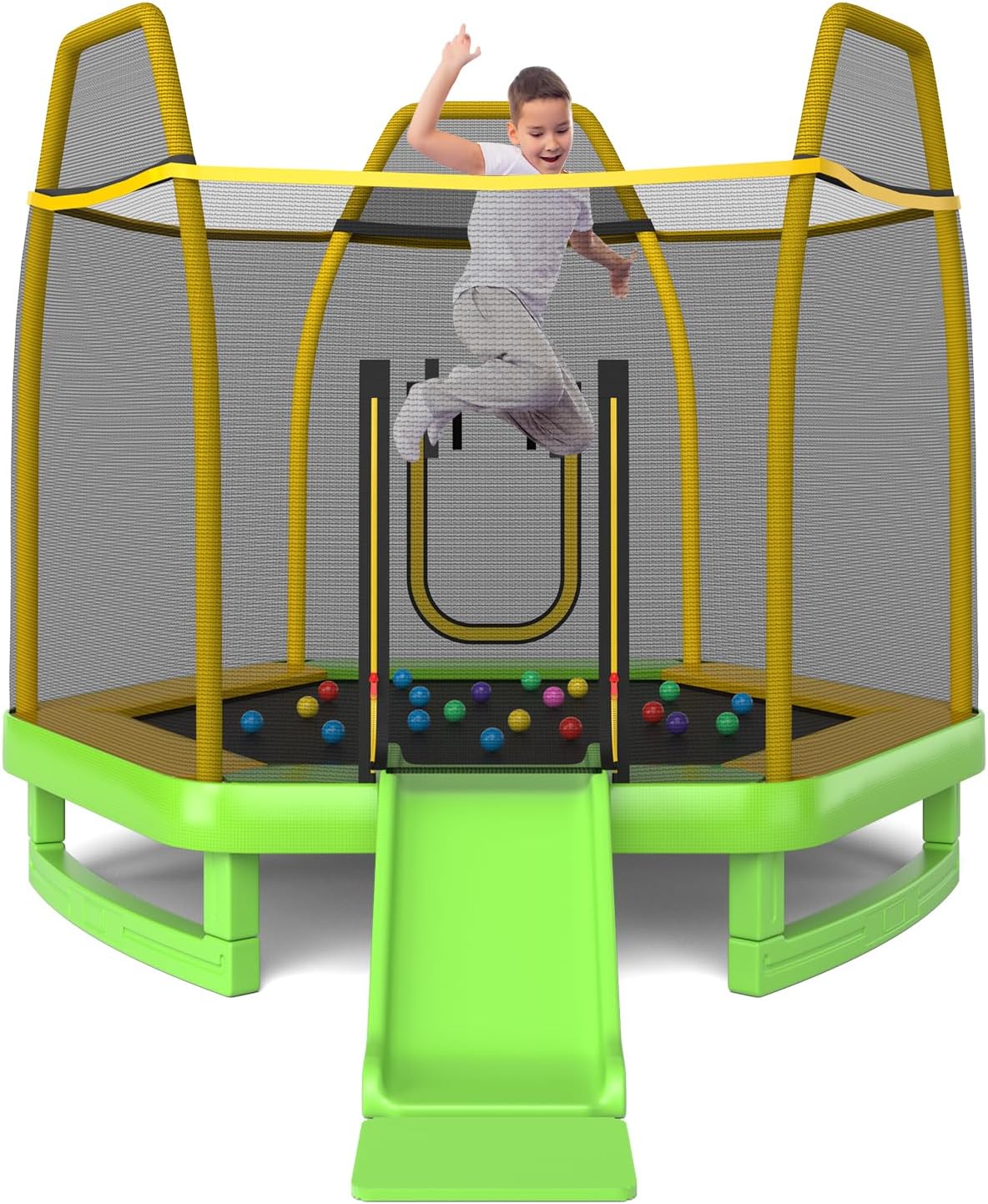 Trampoline for Kids, 7FT Tramp - Kids Indoor Outdoor Trampoline recension och pris