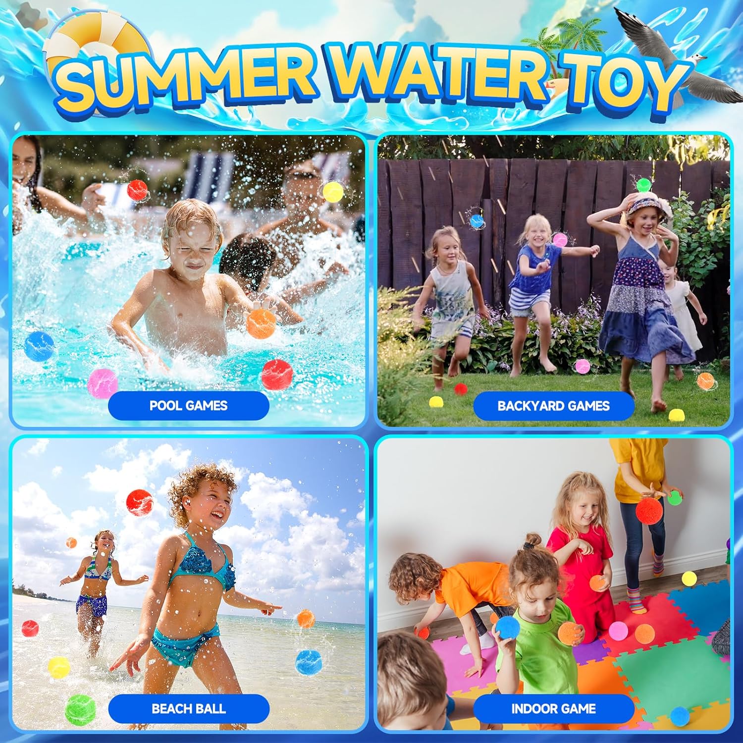 Altrek Store BEFANS 60 Pcs Reu - Kids Outdoor Water Toys recension och pris