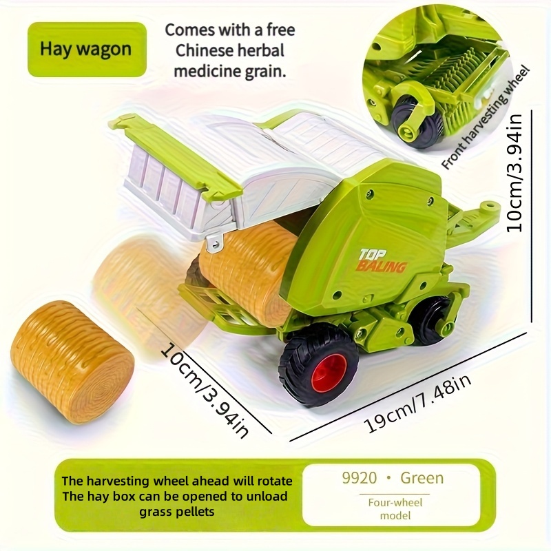 1:24 Inertial Farm Tractor wit - Kids Outdoor Exercise Equipment recension och pris