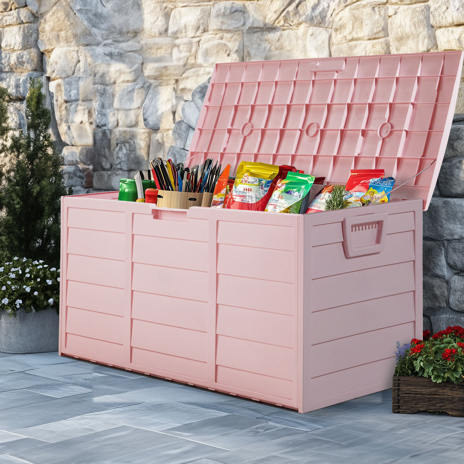 Light Pink 75Gal(280L) Patio O - Kids Outdoor Storage recension och pris