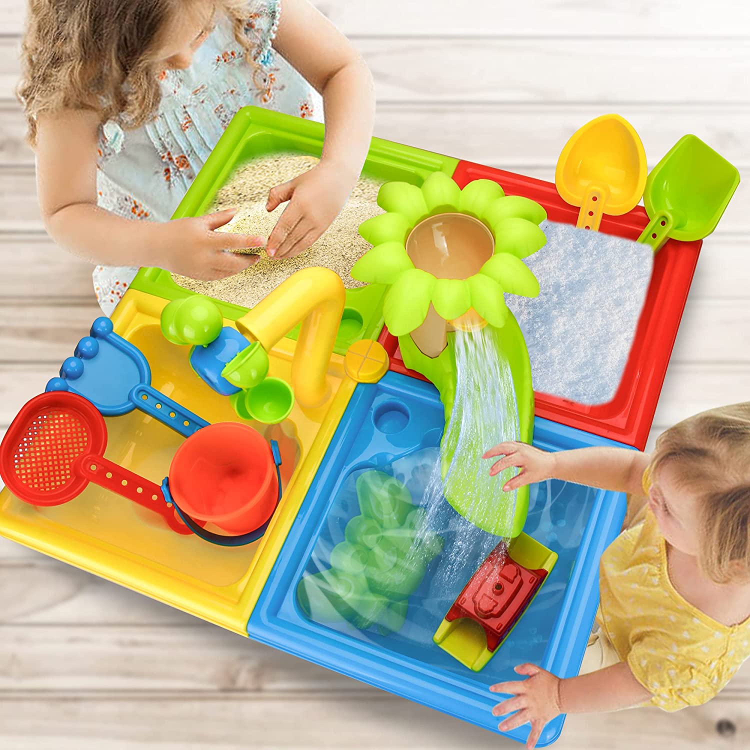 Beach Table Sand Play Toys Chi - Kids Outdoor Water Toys recension och pris