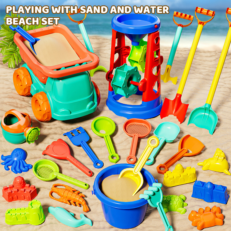 Beach Toy Set for Kids Sand Wh - Kids Outdoor Sandbox recension och pris