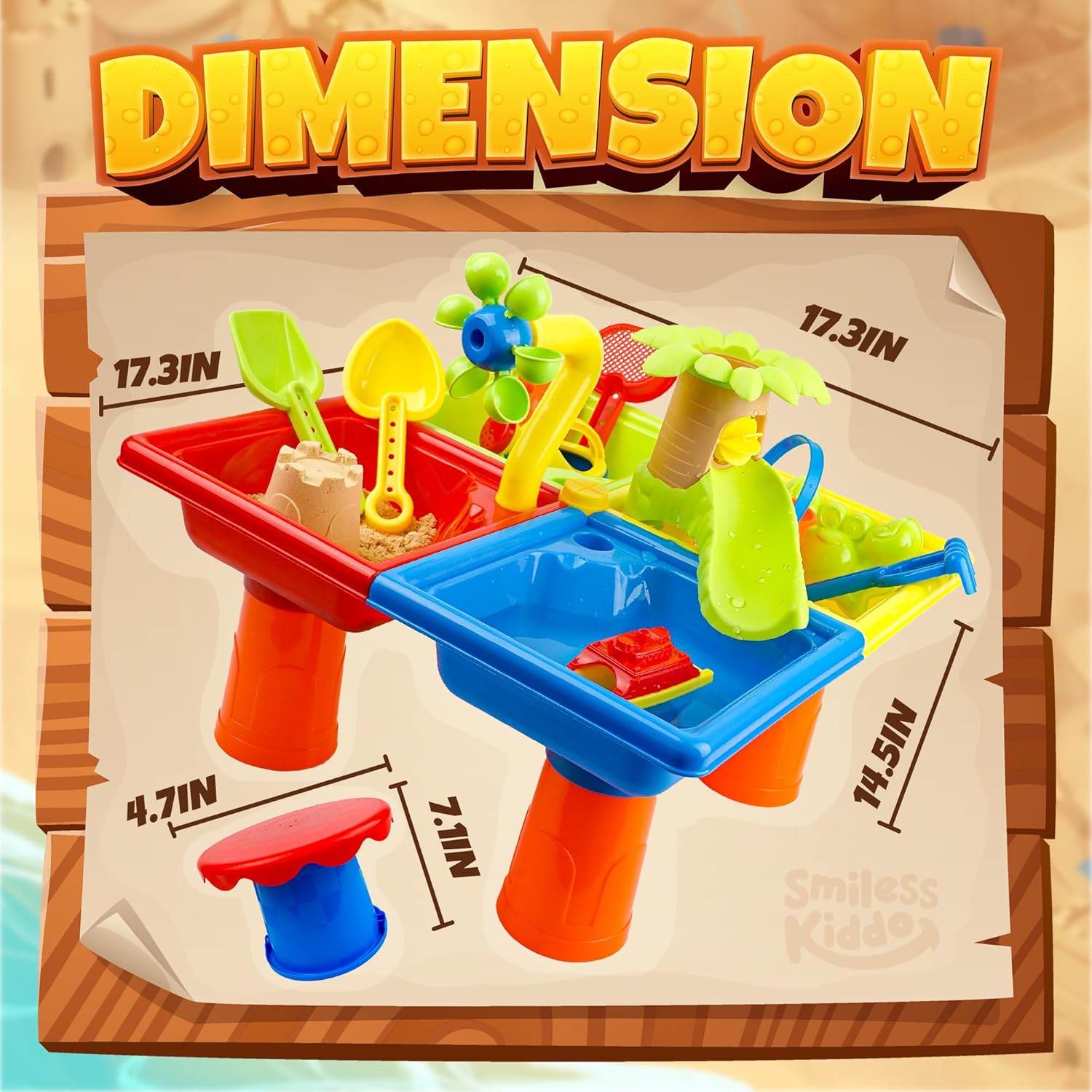 25 Pcs Summer Water Table for  - Kids Outdoor Water Toys recension och pris