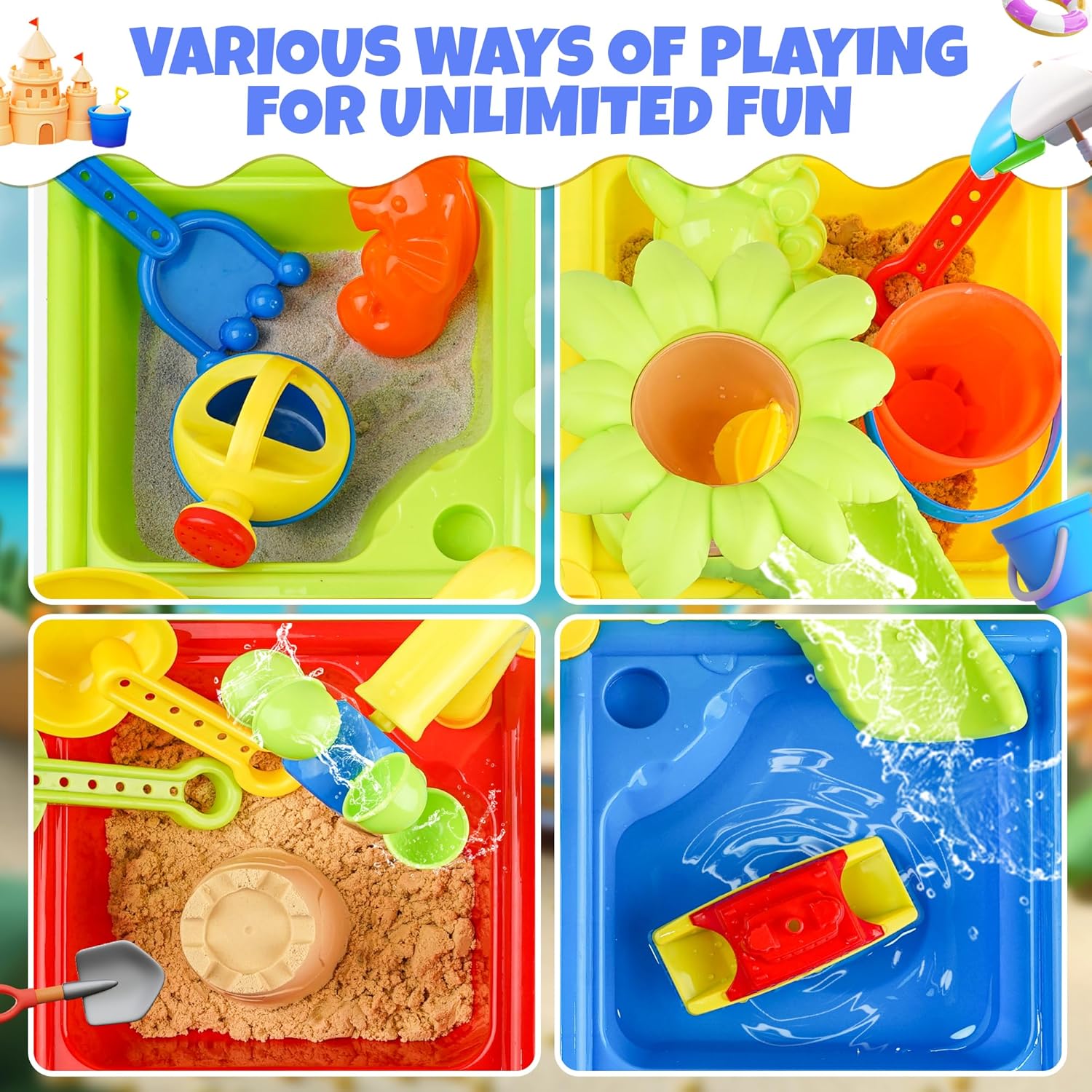 25 Pcs Summer Water Table for  - Kids Outdoor Water Toys recension och pris