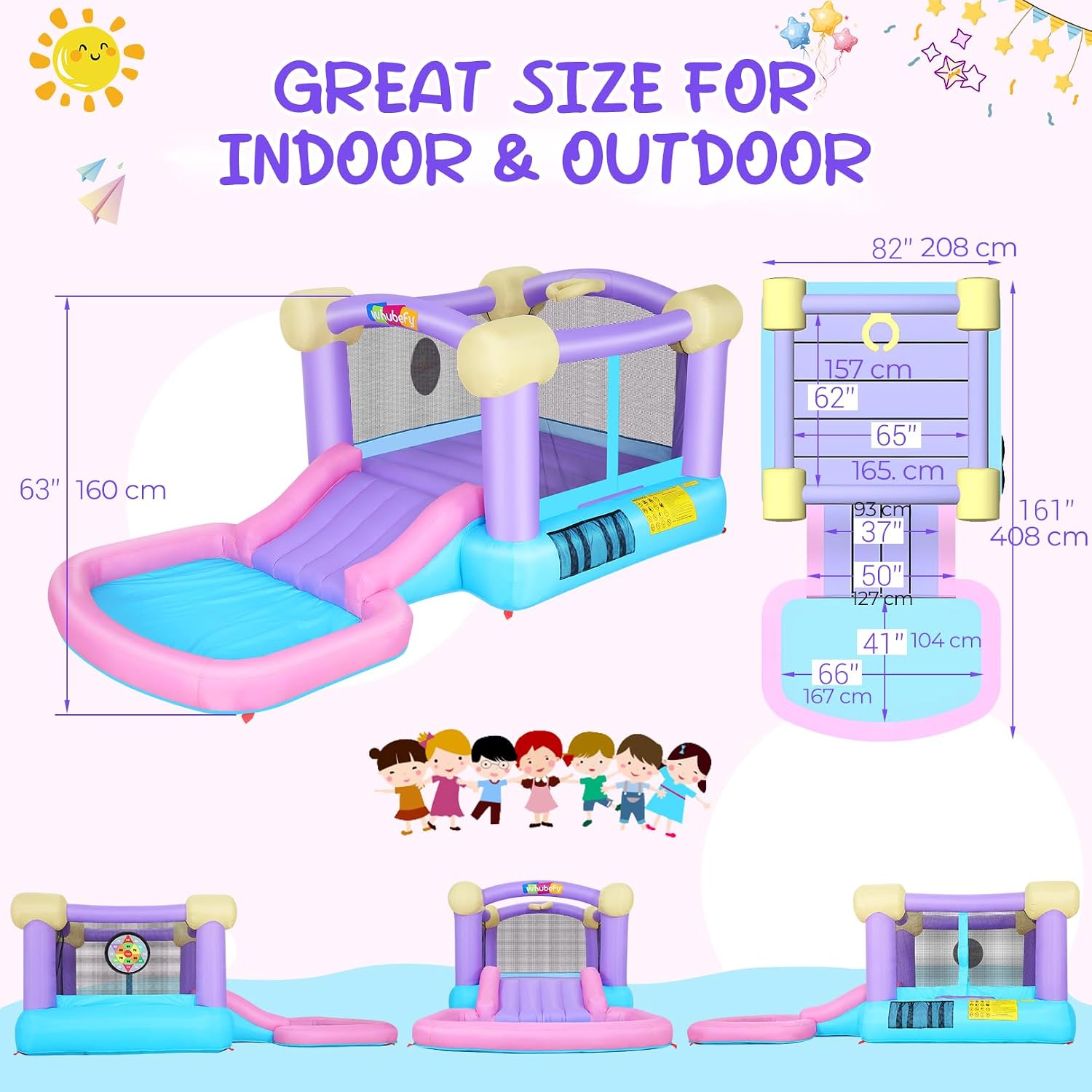Kids Inflatable Bounce House w - Kids Outdoor Bounce House recension och pris