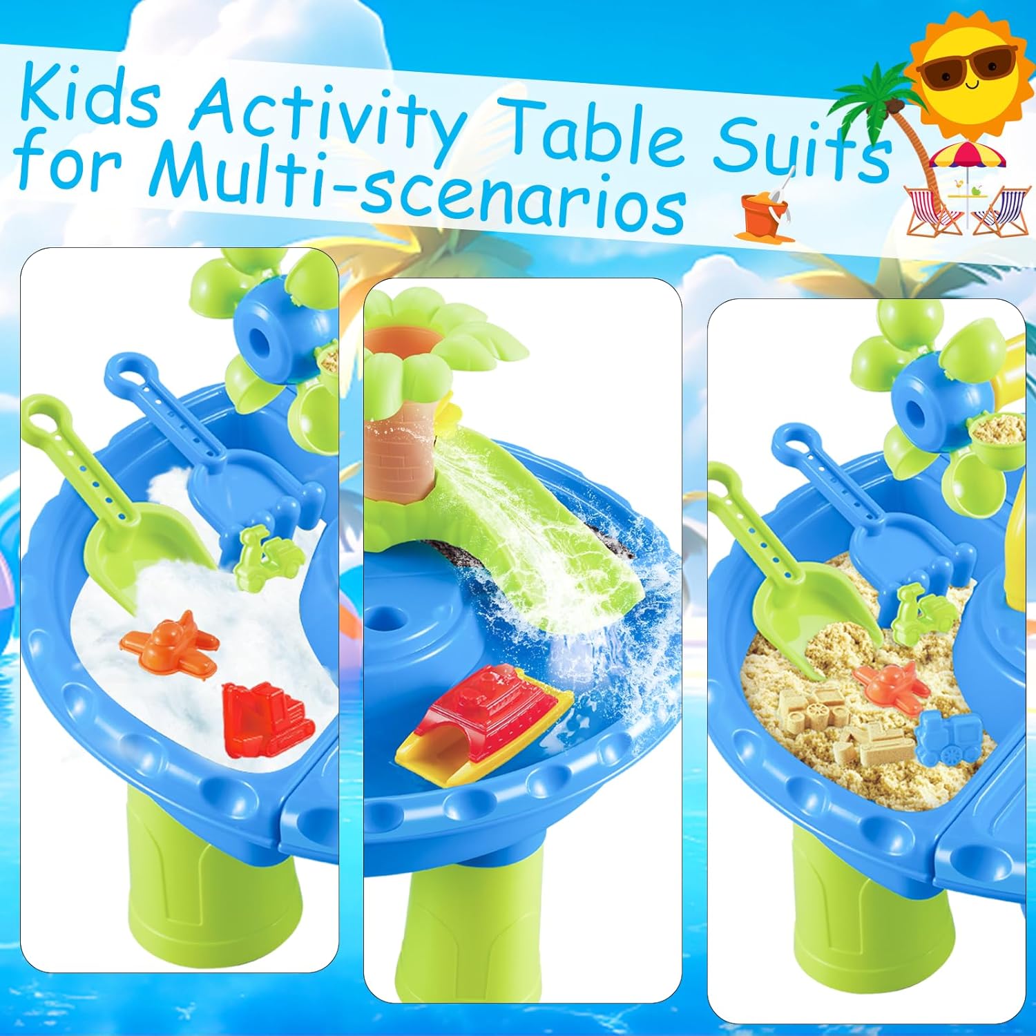 Water Table Sandbox for Kids O - Kids Outdoor Folding Table recension och pris