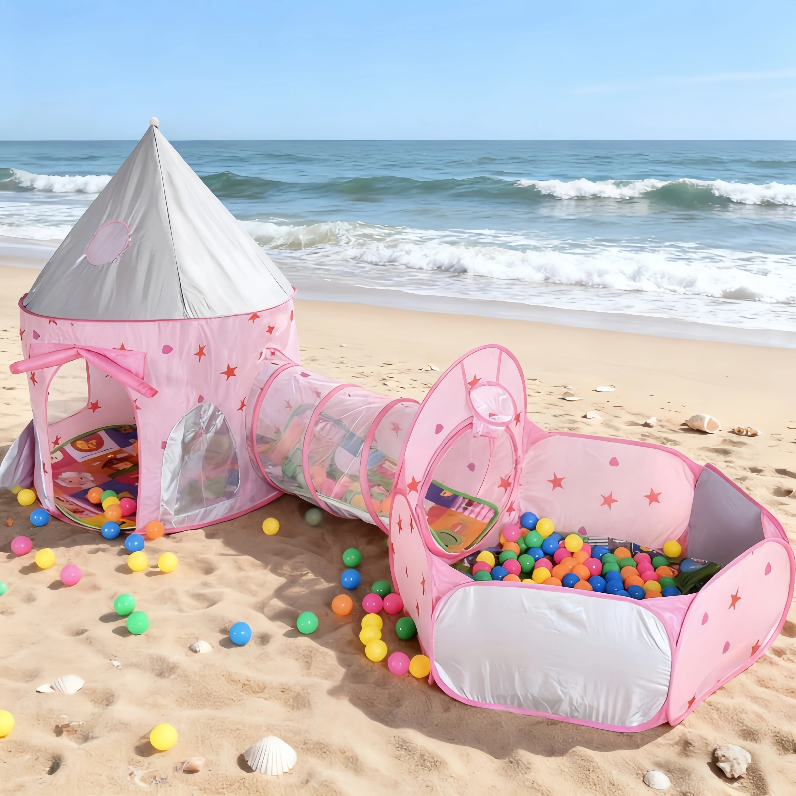 3 in 1 Kids Tent House Portabl - Kids Outdoor House Accessories recension och pris
