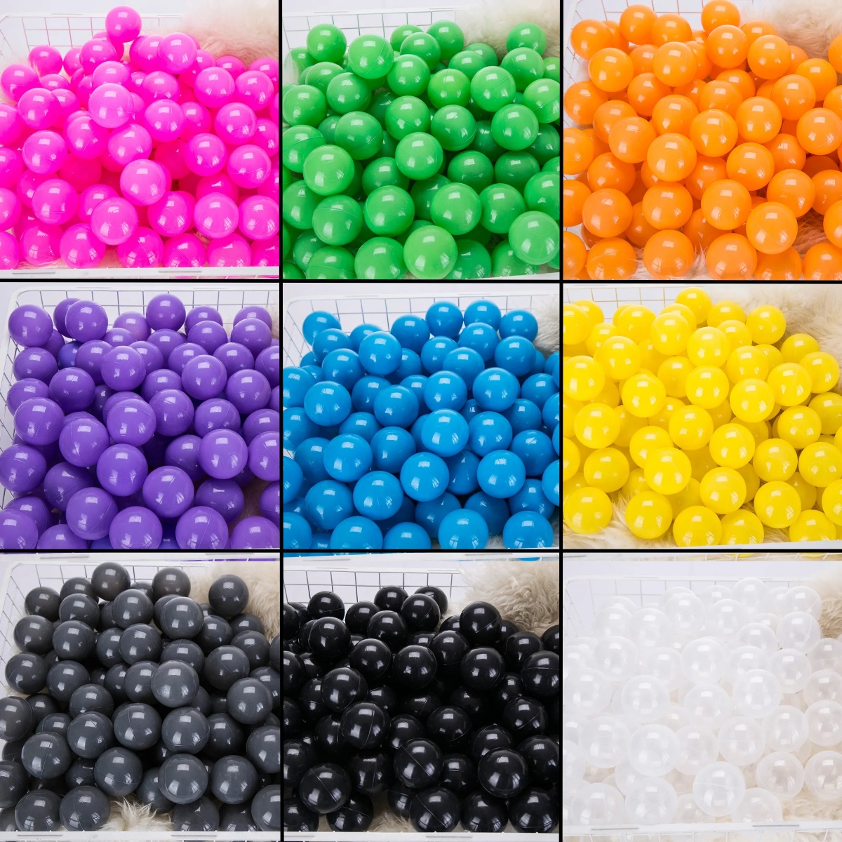 50Pcs 55MM Baby Plastic Balls  - Kids Outdoor House Accessories recension och pris