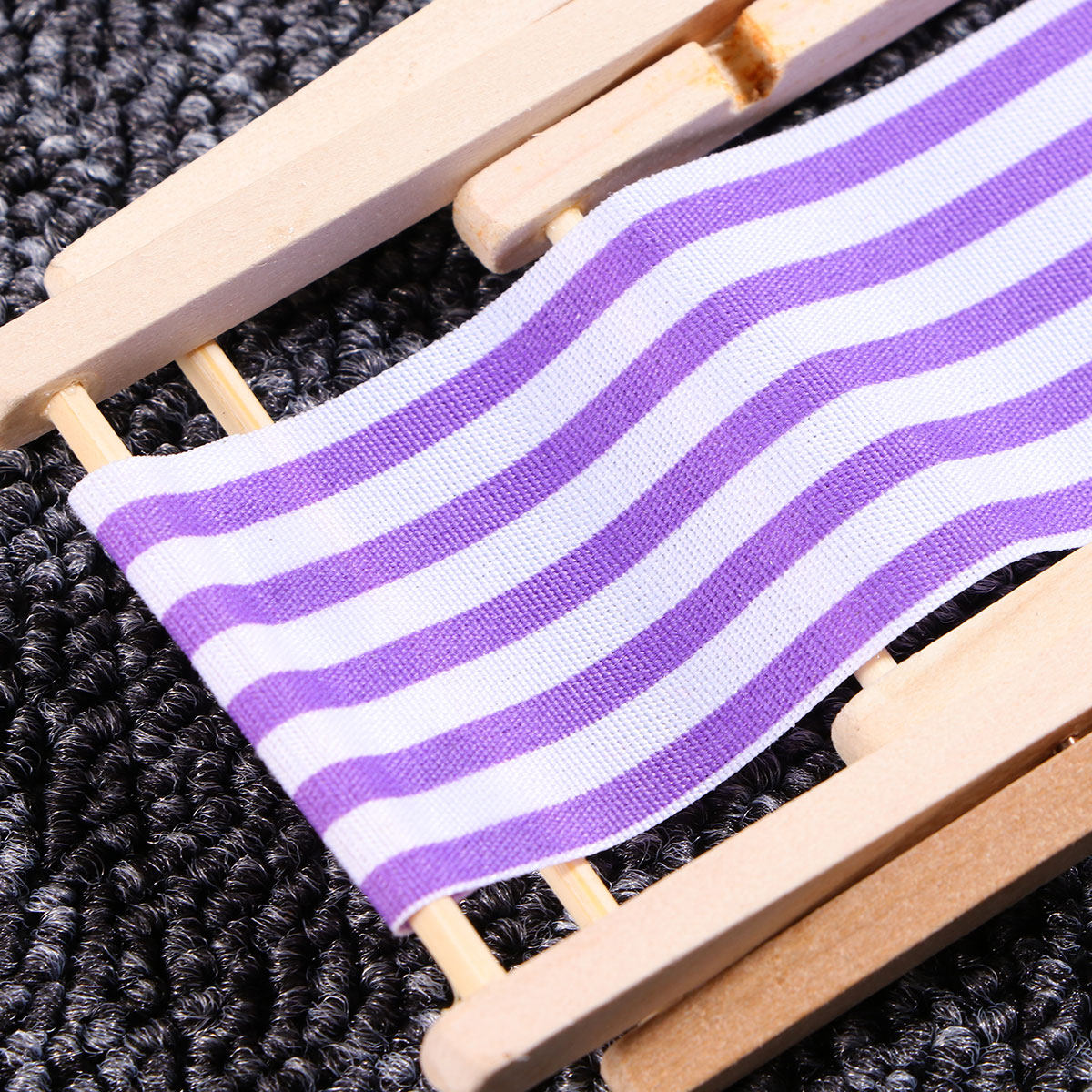 1Pcs Wooden Beach Chair Miniat - Kids Outdoor House Accessories recension och pris