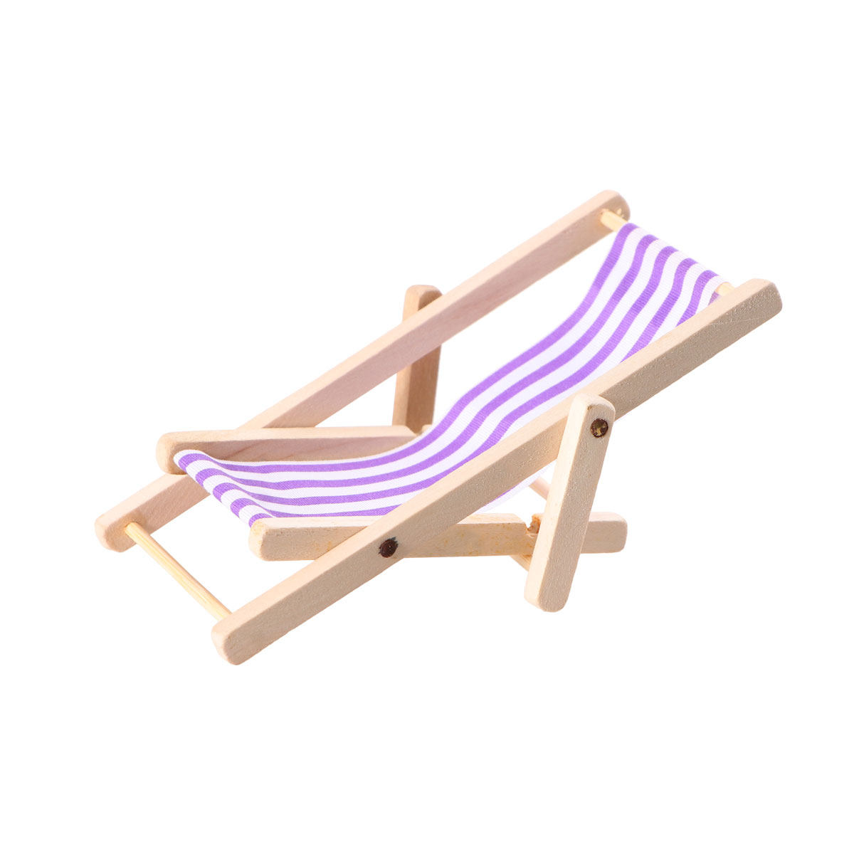 1Pcs Wooden Beach Chair Miniat - Kids Outdoor House Accessories recension och pris