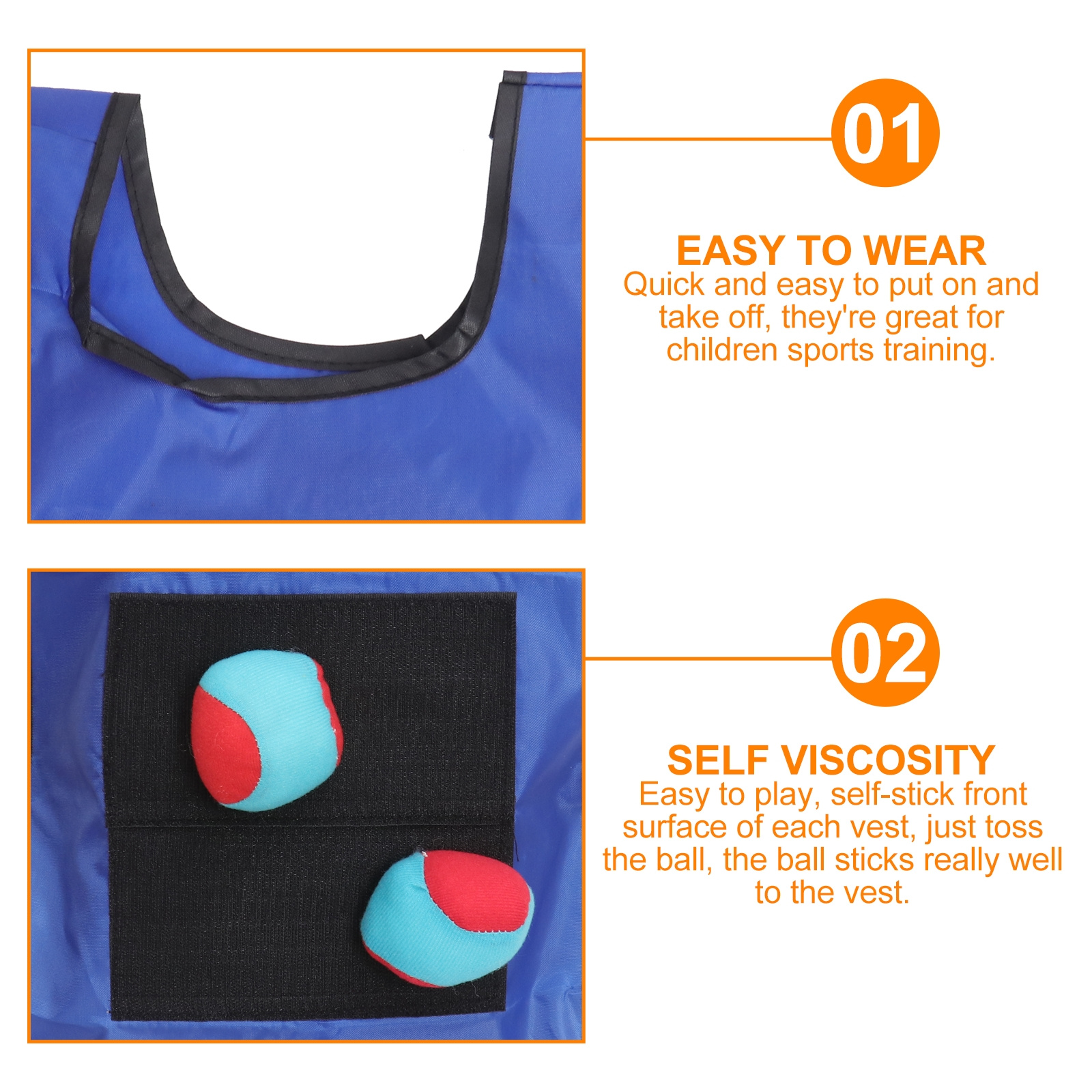 Small Blue Sticky Ball Vest Du - Kids Outdoor Vest recension och pris