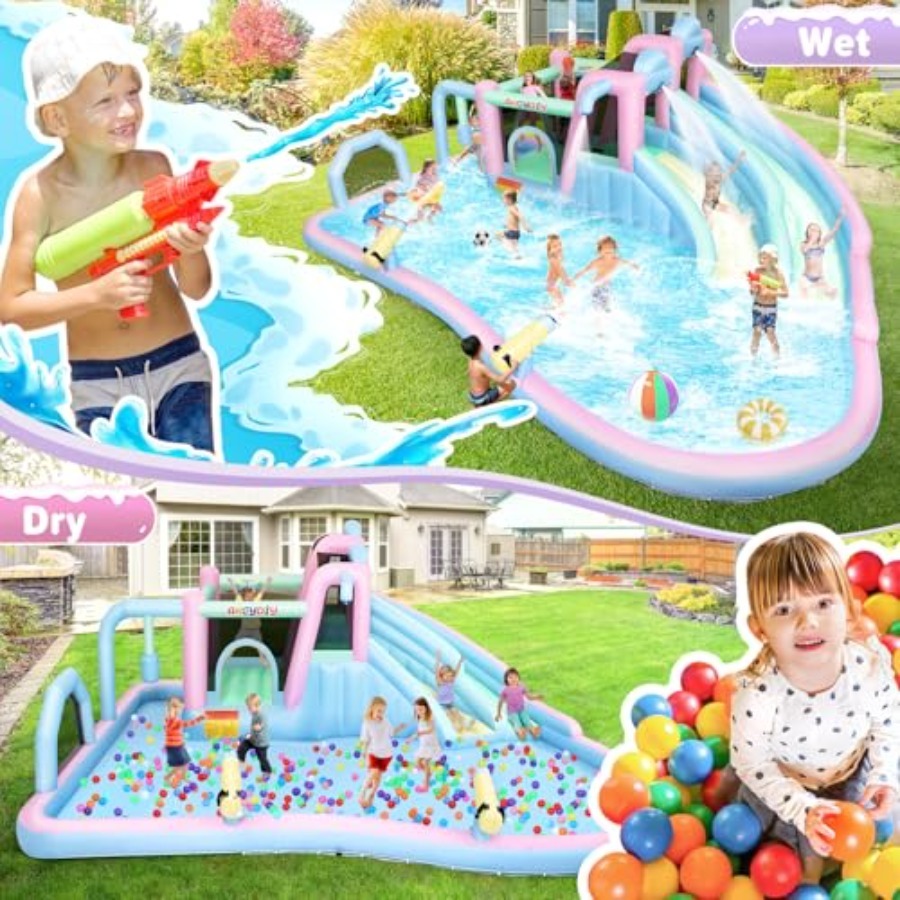 Inflatable Bounce House Double - Kids Outdoor Bounce House recension och pris