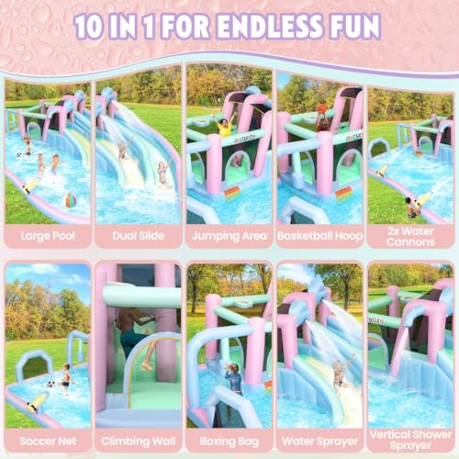 Inflatable Bounce House Double - Kids Outdoor Bounce House recension och pris