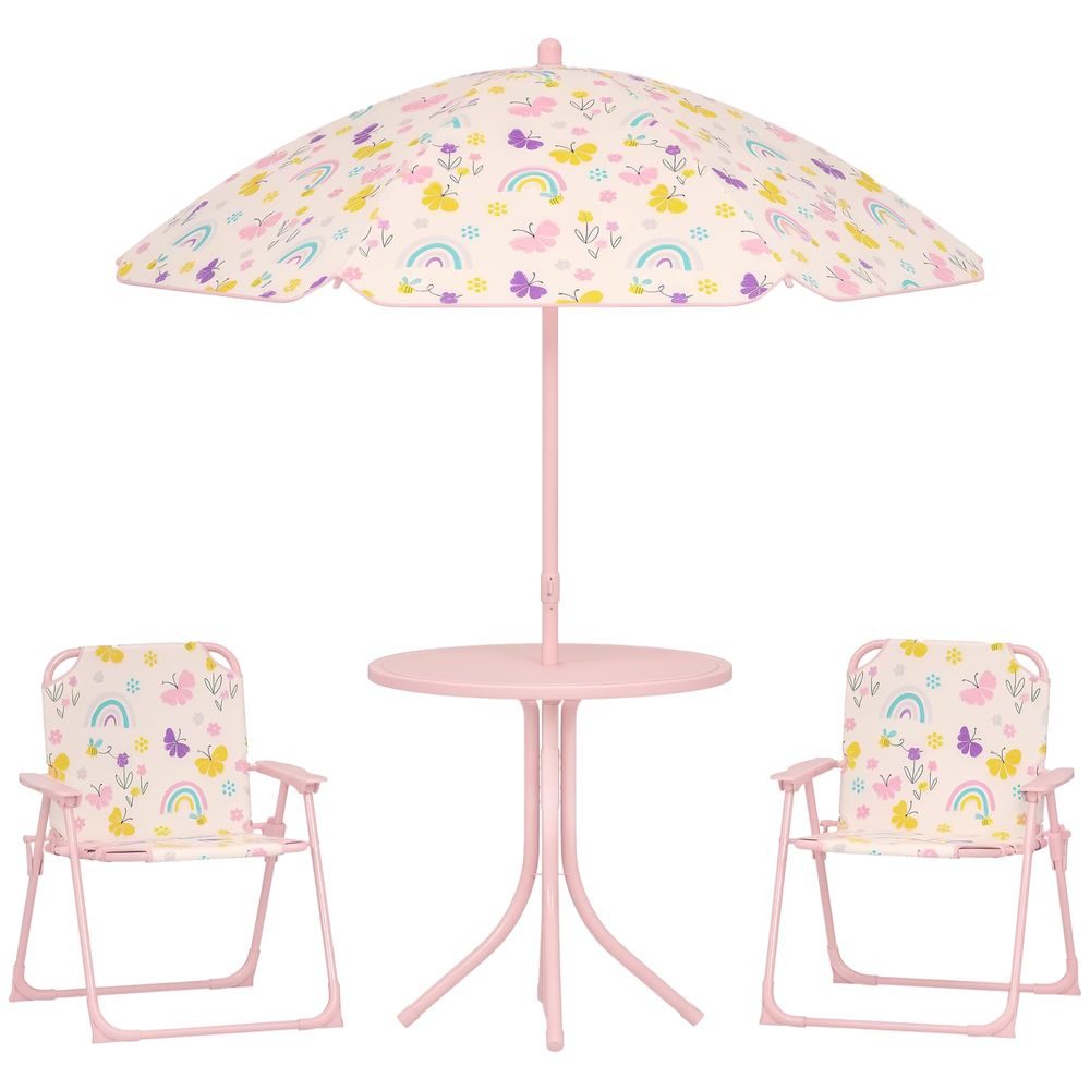 Kids Picnic Table and Chair Se - Kids Outdoor Table And Chairs With Umbrella recension och pris