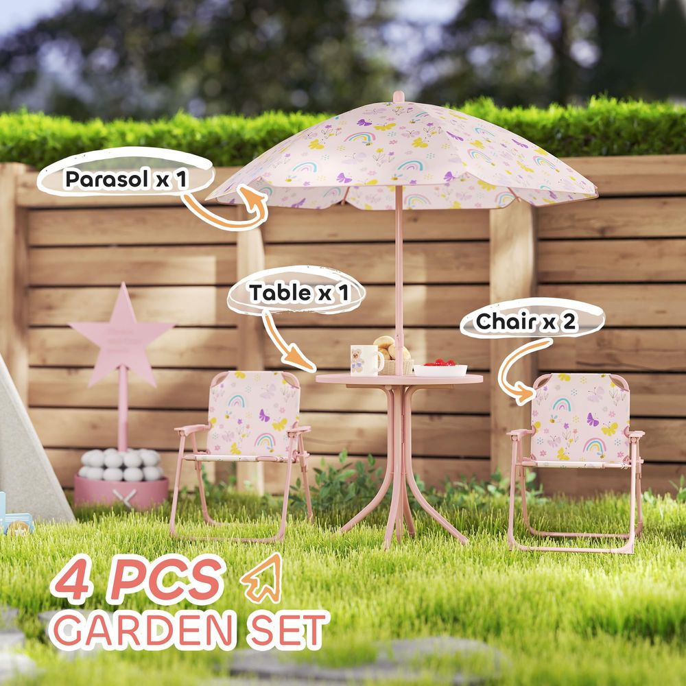 Kids Picnic Table and Chair Se - Kids Outdoor Table And Chairs With Umbrella recension och pris