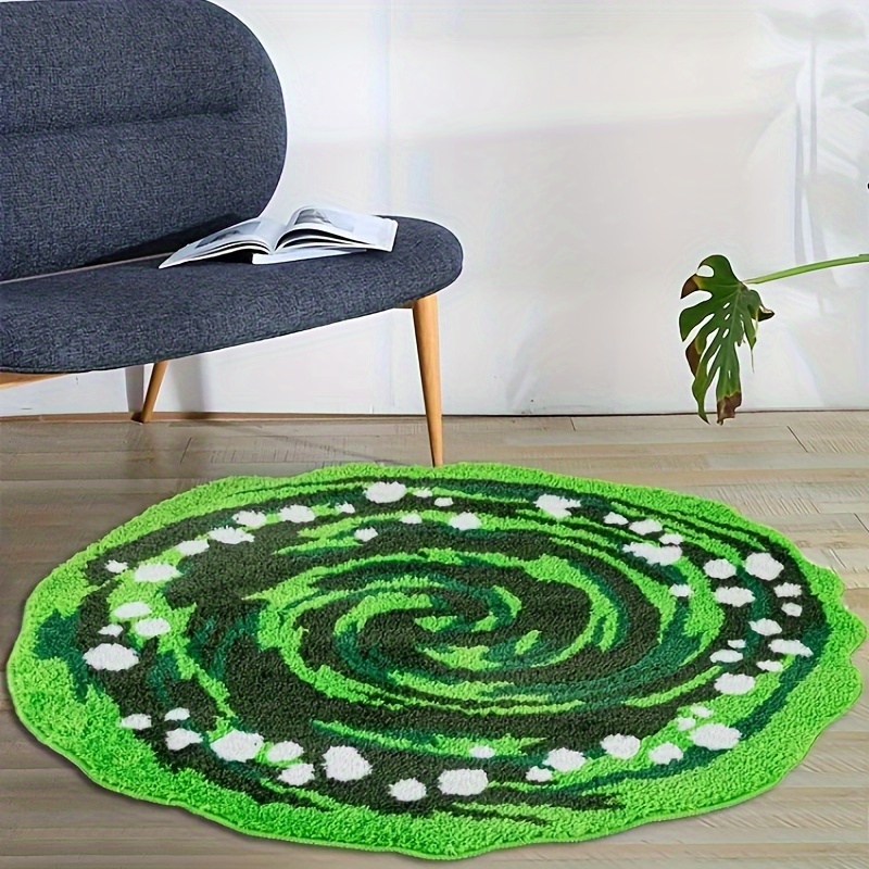 VIKAMA Green Round Plush Carpe - Kids Outdoor Folding Table recension och pris