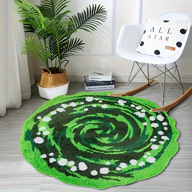VIKAMA Green Round Plush Carpe - Kids Outdoor Folding Table recension och pris