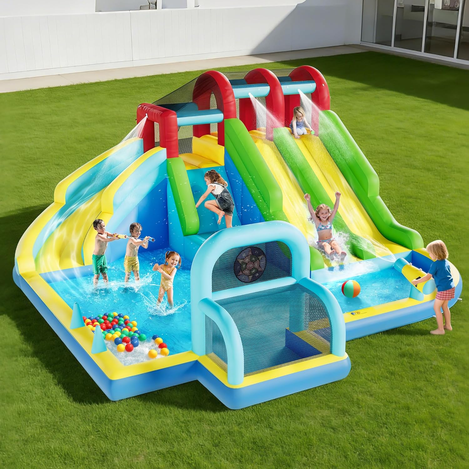 Inflatable Bounce House Oxford - Kids Outdoor House Accessories recension och pris