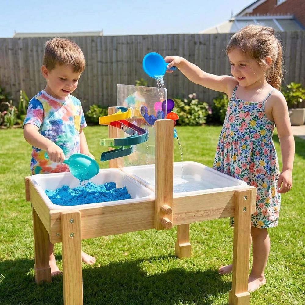 Sand and Water Table or Toddle - Kids Outdoor Wooden Table recension och pris