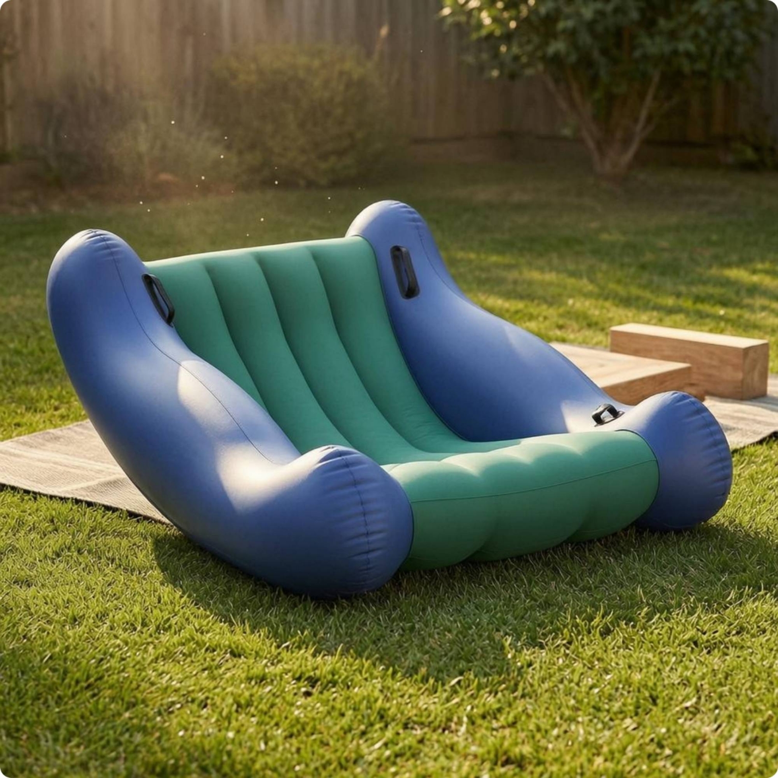 Inflatable Kids Sofa Curved Si - Kids Outdoor Lounge Furniture recension och pris