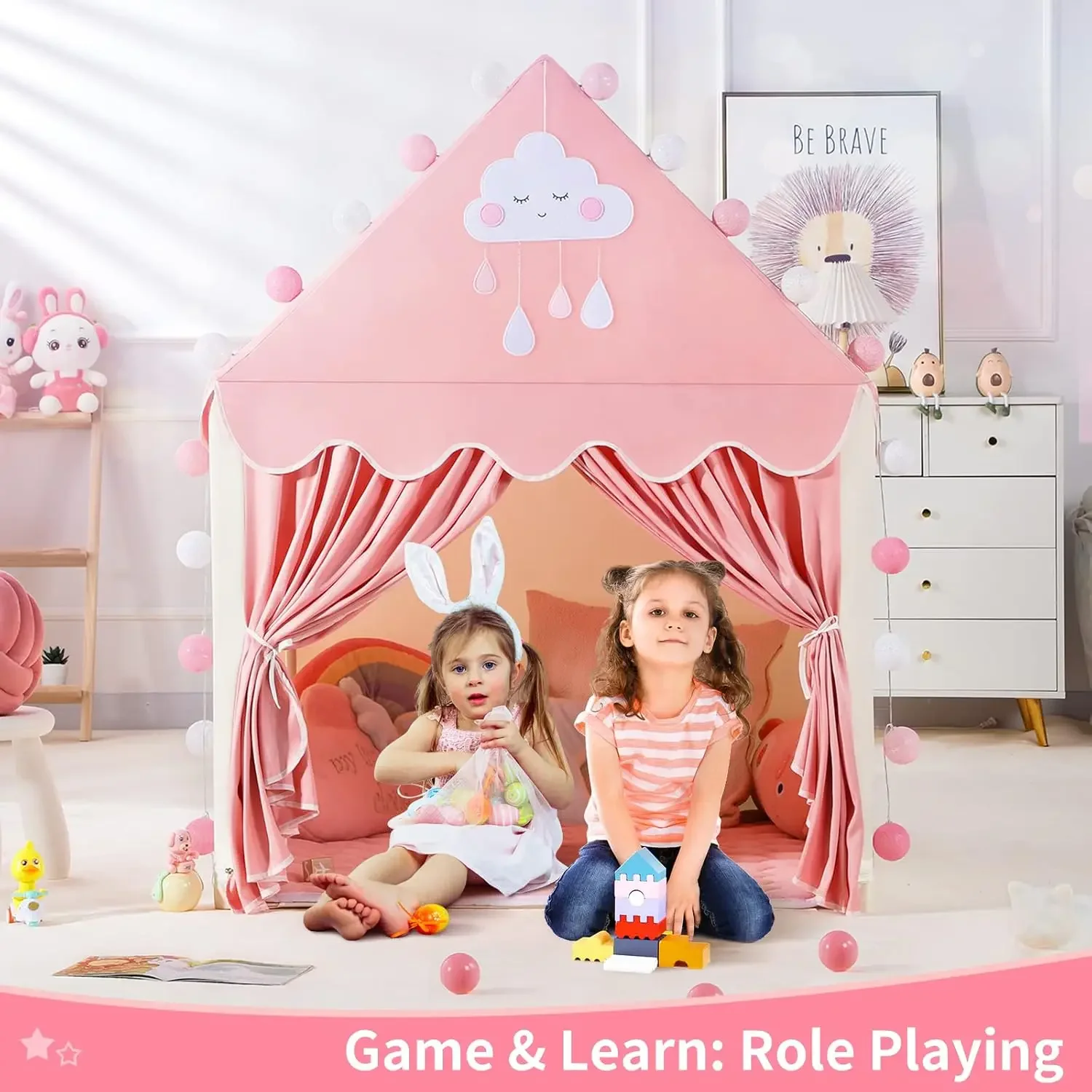 Children Play Tent Princess Ca - Kids Outdoor House Accessories recension och pris