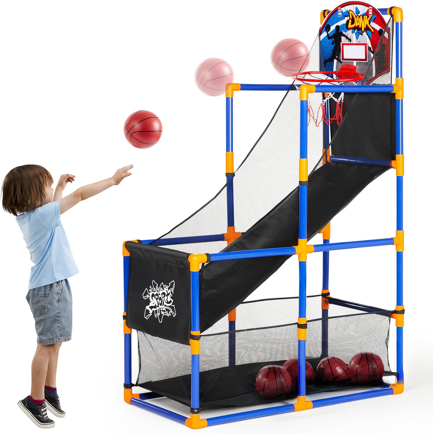 Arcade Basketball Game Set wit - Kids Outdoor Games recension och pris