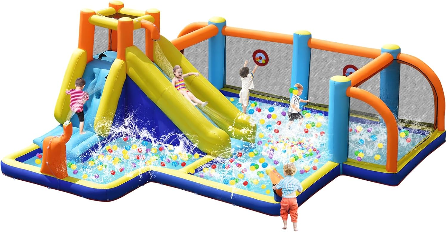 Giant Inflatable Water Slide B - Kids Outdoor Bounce House recension och pris