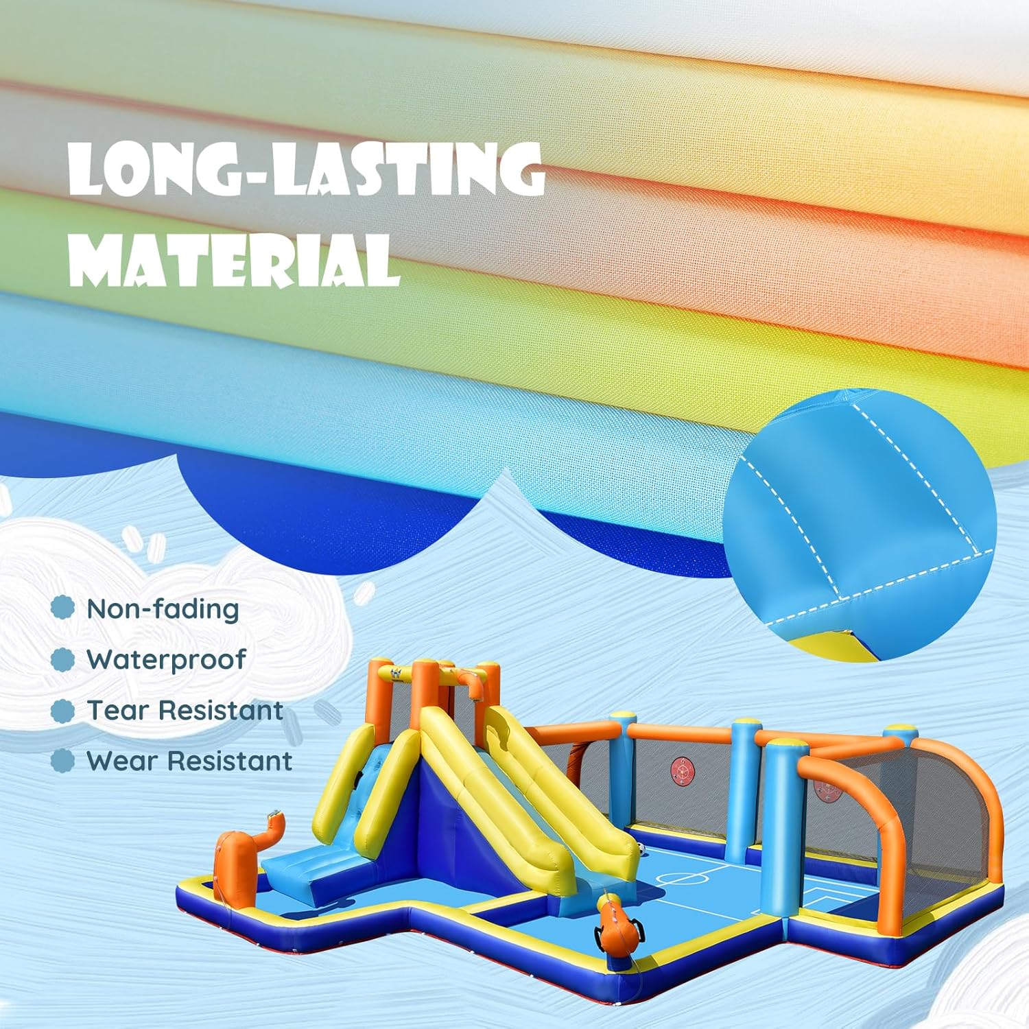 Giant Inflatable Water Slide B - Kids Outdoor Bounce House recension och pris