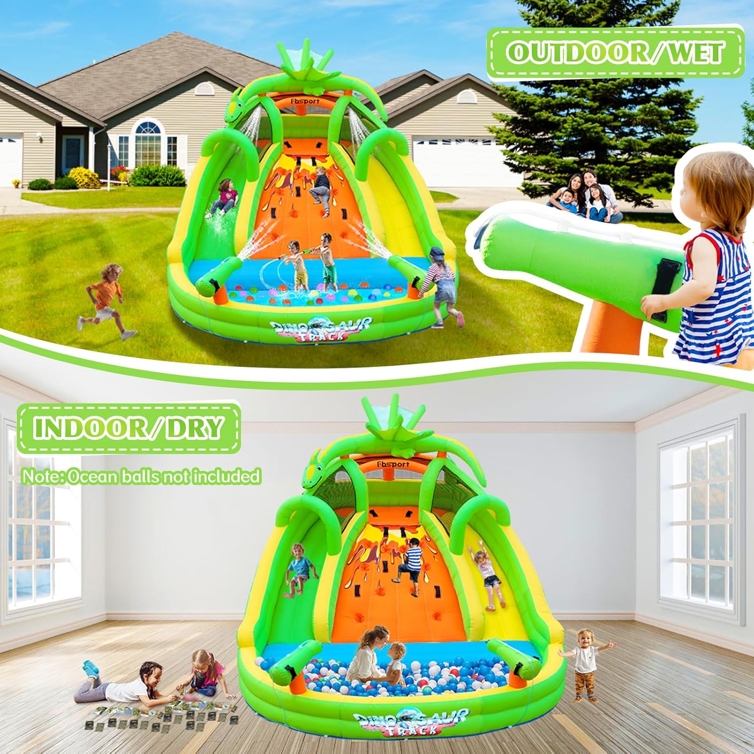 Kids Inflatable Bounce House w - Kids Outdoor Bounce House recension och pris