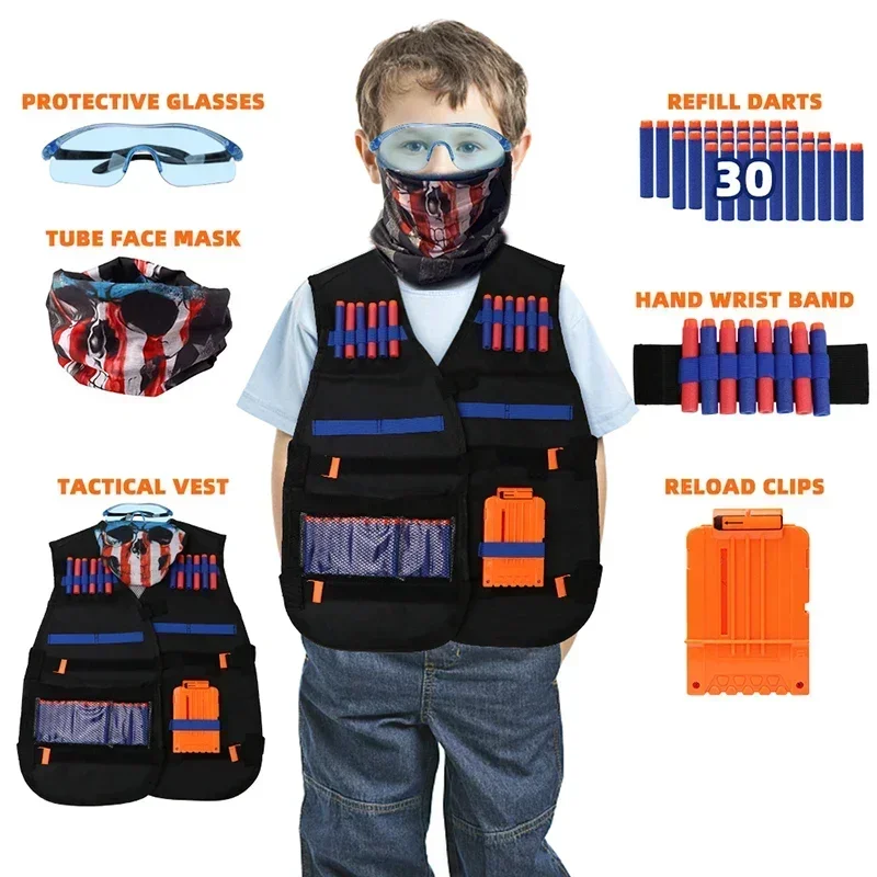 GBF Kids Tactical Vest Suit Ki - Kids Outdoor House Accessories recension och pris