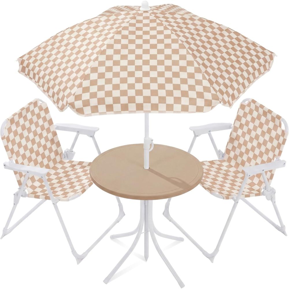 Kids Picnic Table and Chair Se - Kids Outdoor Table And Chairs With Umbrella recension och pris