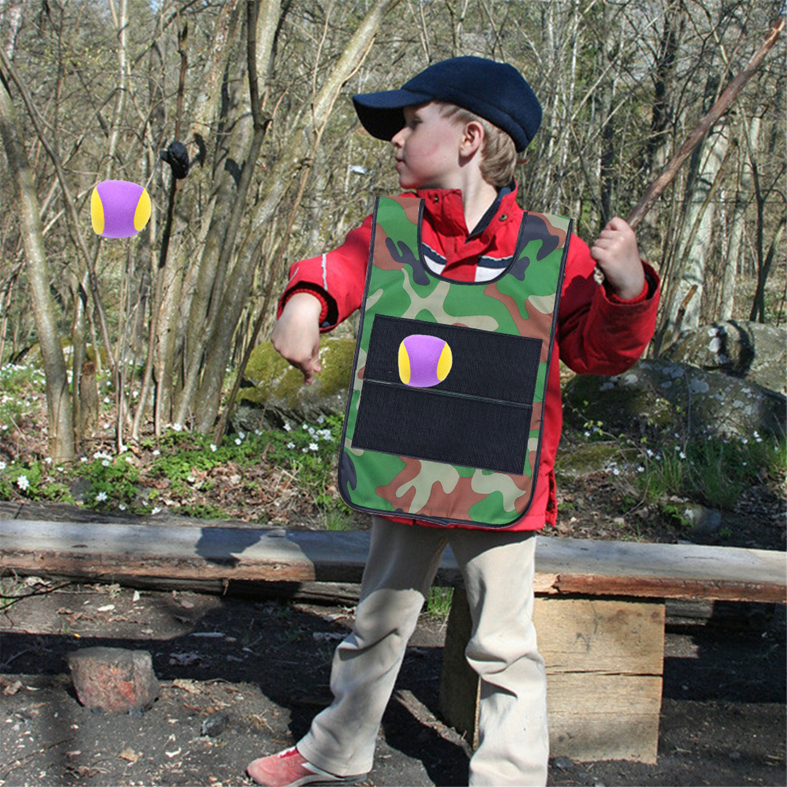 2Sets Sticky Ball Vest Outdoor - Kids Outdoor Vest recension och pris