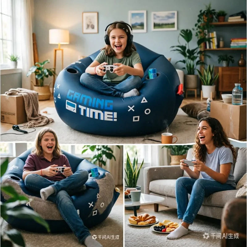 Eco-Friendly PVC Kids Inflatab - Kids Outdoor Lounge Furniture recension och pris