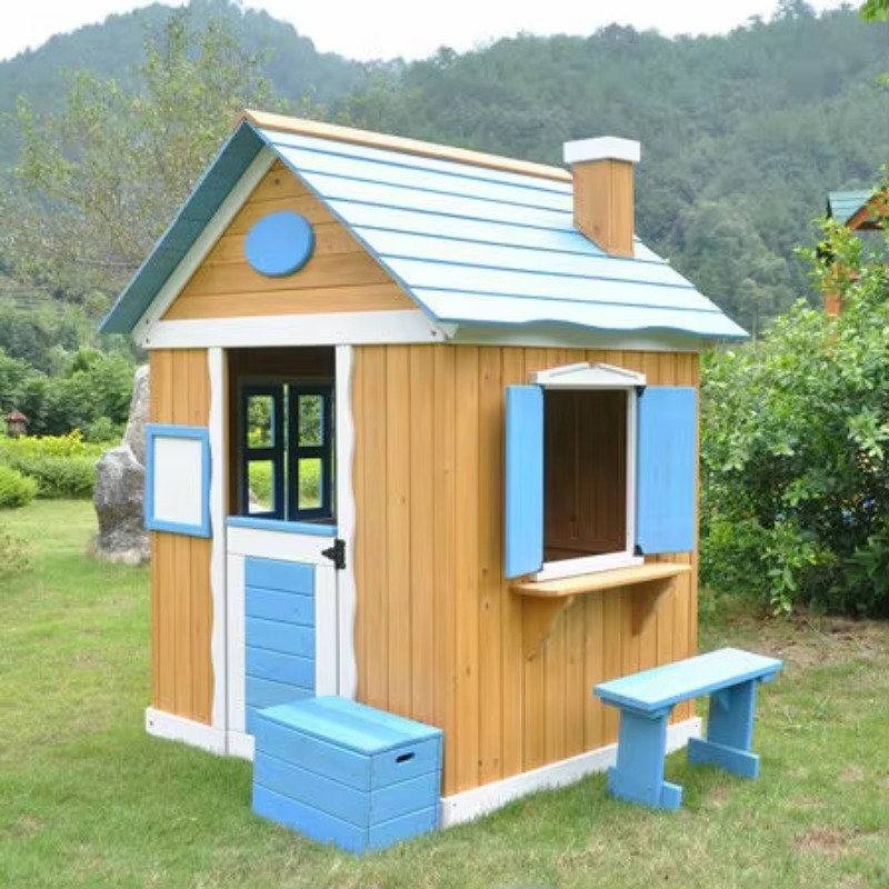 Children Wood Playhouses Kids  - Kids Outdoor Sandbox recension och pris
