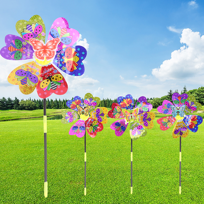 1Pc Colorful Sequin Windmill C - Kids Outdoor Yard recension och pris