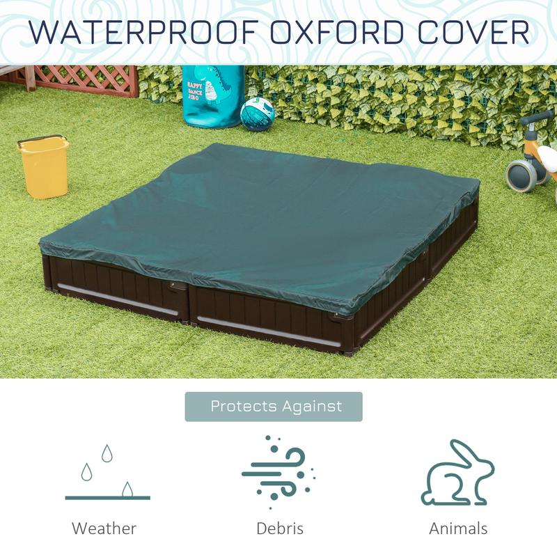 Kids Outdoor Sandbox with Cove - Kids Outdoor Sandbox recension och pris