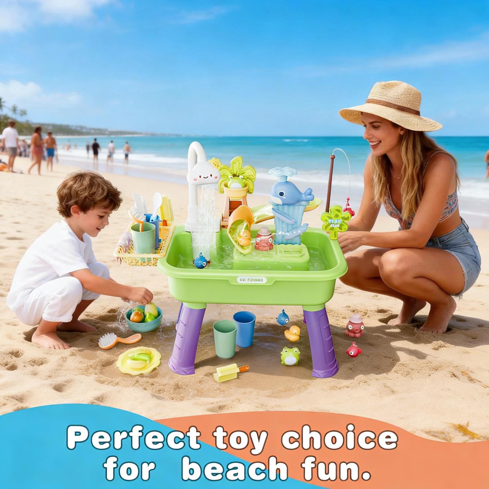 Water Table Sandbox for Kids O - Kids Outdoor Folding Table recension och pris