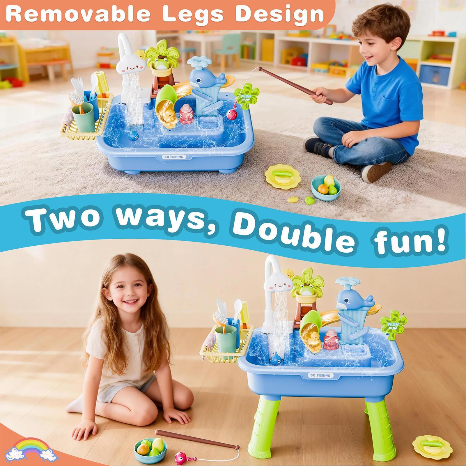 Water Table Sandbox for Kids O - Kids Outdoor Folding Table recension och pris